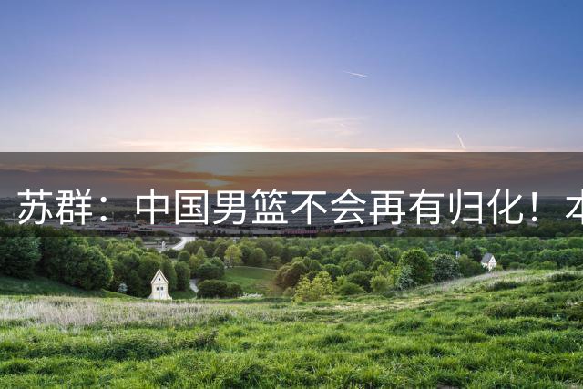 苏群：中国男篮不会再有归化！本圈定3人包括NBA球员 被国足连累